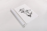 Line Echinacea II by Chris Paschke. shown as a rolled paper print. Available as archival giclee rolled canvas, fine art paper, or poster print. SKU 64880h.