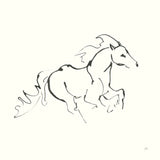 Line Horse II by Chris Paschke. SKU 62490a. Archival Giclee Fine art print for wall decor.