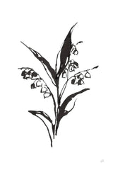 Line Lily of the Valley I by Chris Paschke. SKU 64184h. Archival Giclee Fine art print for wall decor.