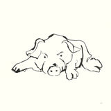 Line Pig I by Chris Paschke. SKU 58319a. Archival Giclee Fine art print for wall decor.