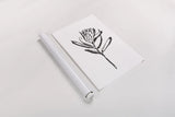 Line Protea I by Chris Paschke. shown as a rolled paper print. Available as archival giclee rolled canvas, fine art paper, or poster print. SKU 64178h.