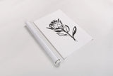 Line Protea II by Chris Paschke. shown as a rolled paper print. Available as archival giclee rolled canvas, fine art paper, or poster print. SKU 64179h.