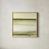 Lines in the Sand BWG by Chris Paschke. Shown in a natural wood glass frame for a timeless modern aesthetic. Available as an archival giclee rolled canvas, fine art paper, or poster print. SKU 57003a.