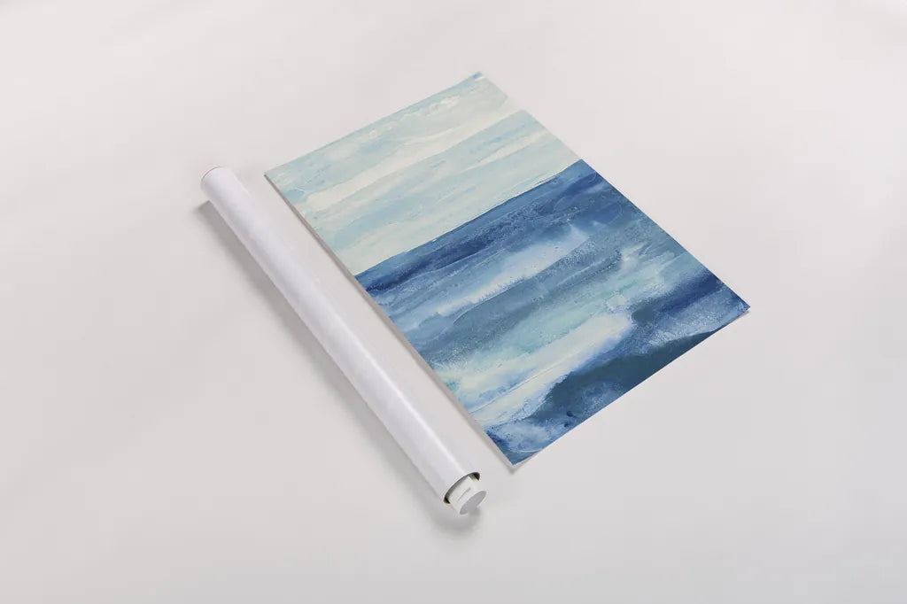 Lost in Blue by Chris Paschke. shown as a rolled paper print. Available as archival giclee rolled canvas, fine art paper, or poster print. SKU 14954h.