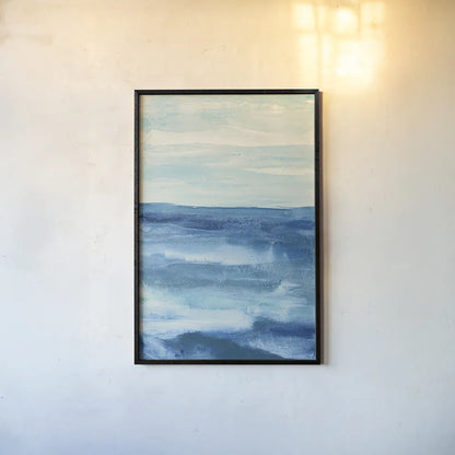 Lost in Blue by Chris Paschke. shown as a paper print in a black flame. Available as a archival giclee rolled canvas, fine art paper, or poster print. SKU 14954h.