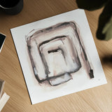 Lost in Squares I by Chris Paschke. Shown as a detailed flat fine art print, highlighting archival giclee quality. Available as an archival giclee rolled canvas, fine art paper, or poster print. SKU 70671a.
