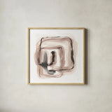 Lost in Squares III by Chris Paschke. Shown in a natural wood glass frame for a timeless modern aesthetic. Available as an archival giclee rolled canvas, fine art paper, or poster print. SKU 70673a.