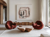 Lost in Squares III by Chris Paschke. Shown as extra-large giant wall art in a modern living room. Available as an archival giclee rolled canvas, fine art paper, or poster print. SKU 70673a.