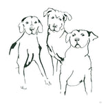Lovable Mutts II by Chris Paschke. SKU 63402a. Archival Giclee Fine art print for wall decor.