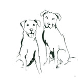Lovable Mutts III by Chris Paschke. SKU 63403a. Archival Giclee Fine art print for wall decor.