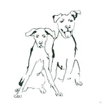 Lovable Mutts V by Chris Paschke. SKU 63405a. Archival Giclee Fine art print for wall decor.