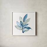 Luxe Leaf I by Chris Paschke. Shown in a crisp white glass frame for a clean and minimalist style. Available as an archival giclee rolled canvas, fine art paper, or poster print. SKU 84572a.
