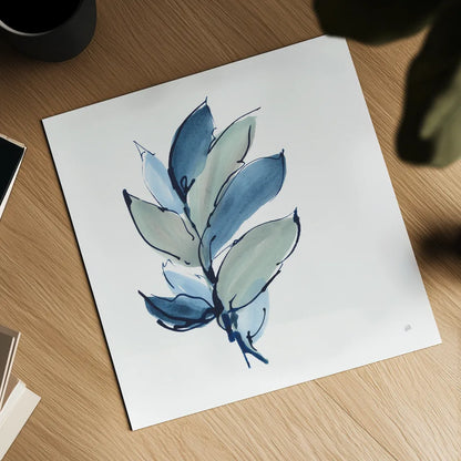 Luxe Leaf III by Chris Paschke. Shown as a detailed flat fine art print, highlighting archival giclee quality. Available as an archival giclee rolled canvas, fine art paper, or poster print. SKU 84574a.