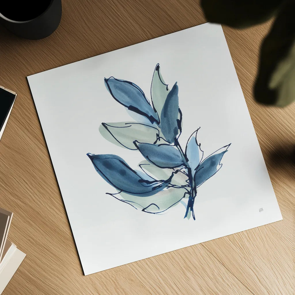 Luxe Leaf IV by Chris Paschke. Shown as a detailed flat fine art print, highlighting archival giclee quality. Available as an archival giclee rolled canvas, fine art paper, or poster print. SKU 84575a.