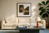 Makeover I by Chris Paschke. Displayed in a glass frame with matte in a clean modern living room. Available as an archival giclee rolled canvas, fine art paper, or poster print. SKU 94381a.