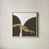 Makeover II by Chris Paschke. Shown in a natural wood glass frame for a timeless modern aesthetic. Available as an archival giclee rolled canvas, fine art paper, or poster print. SKU 94382a.