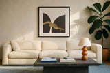 Makeover II by Chris Paschke. Displayed in a glass frame with matte in a clean modern living room. Available as an archival giclee rolled canvas, fine art paper, or poster print. SKU 94382a.