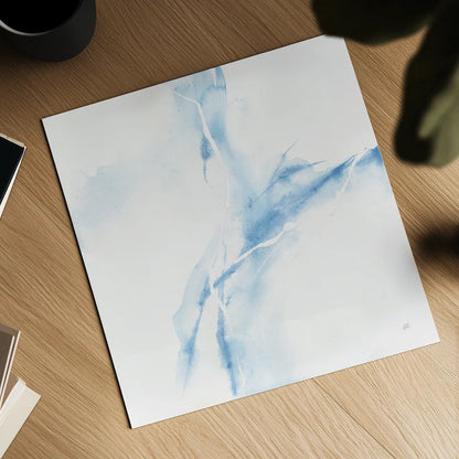 Marble Blue I by Chris Paschke. Shown as a detailed flat fine art print, highlighting archival giclee quality. Available as an archival giclee rolled canvas, fine art paper, or poster print. SKU 92789a.