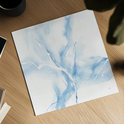 Marble Blue III by Chris Paschke. Shown as a detailed flat fine art print, highlighting archival giclee quality. Available as an archival giclee rolled canvas, fine art paper, or poster print. SKU 92791a.