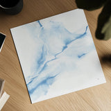 Marble Blue IV by Chris Paschke. Shown as a detailed flat fine art print, highlighting archival giclee quality. Available as an archival giclee rolled canvas, fine art paper, or poster print. SKU 92792a.