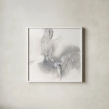 Marble Grey I by Chris Paschke. Shown in a crisp white glass frame for a clean and minimalist style. Available as an archival giclee rolled canvas, fine art paper, or poster print. SKU 92785a.