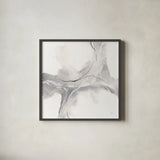 Marble Grey II by Chris Paschke. Shown in a sleek black glass frame for a contemporary gallery look. Available as an archival giclee rolled canvas, fine art paper, or poster print. SKU 92786a.