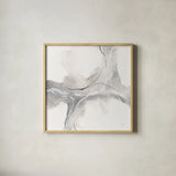 Marble Grey II by Chris Paschke. Shown in a natural wood glass frame for a timeless modern aesthetic. Available as an archival giclee rolled canvas, fine art paper, or poster print. SKU 92786a.