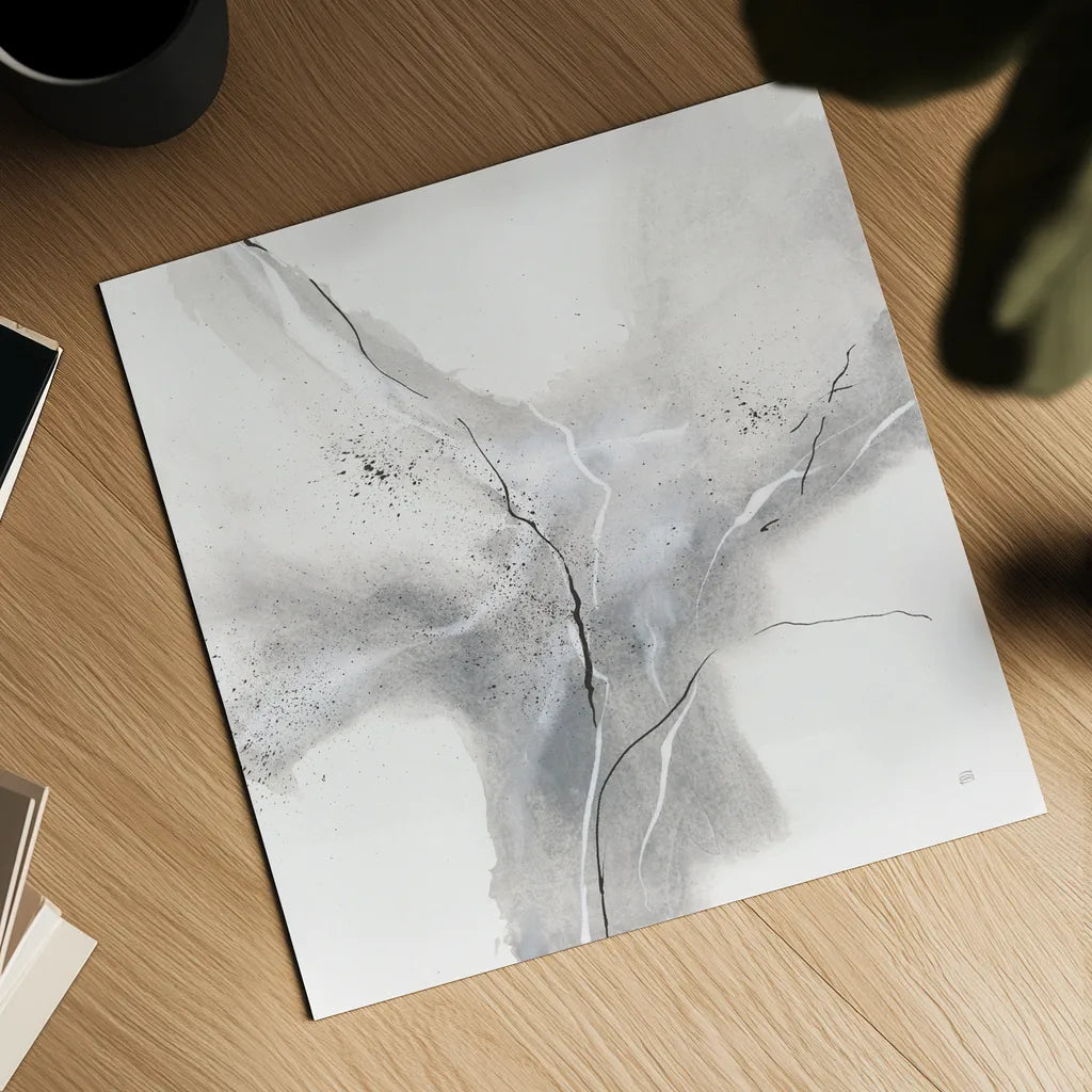 Marble Grey III by Chris Paschke. Shown as a detailed flat fine art print, highlighting archival giclee quality. Available as an archival giclee rolled canvas, fine art paper, or poster print. SKU 92787a.