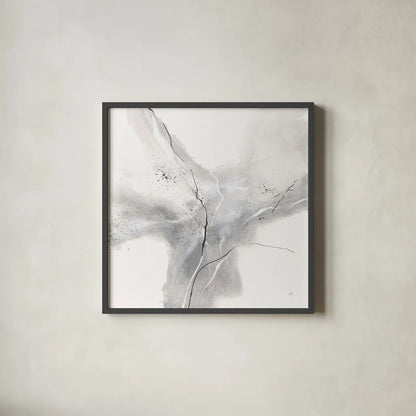 Marble Grey III by Chris Paschke. Shown in a sleek black glass frame for a contemporary gallery look. Available as an archival giclee rolled canvas, fine art paper, or poster print. SKU 92787a.
