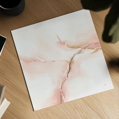 Marble Pink I by Chris Paschke. Shown as a detailed flat fine art print, highlighting archival giclee quality. Available as an archival giclee rolled canvas, fine art paper, or poster print. SKU 92793a.