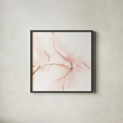 Marble Pink III by Chris Paschke. Shown in a sleek black glass frame for a contemporary gallery look. Available as an archival giclee rolled canvas, fine art paper, or poster print. SKU 92795a.