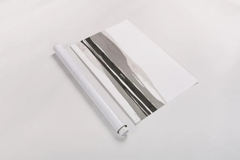 Marbled Gray I by Chris Paschke. shown as a rolled paper print. Available as archival giclee rolled canvas, fine art paper, or poster print. SKU 71868i.