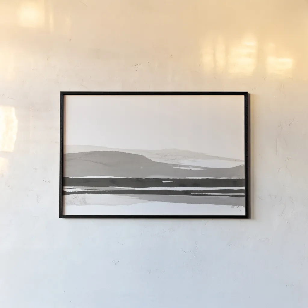 Marbled Gray I by Chris Paschke. shown as a paper print in a black flame. Available as a archival giclee rolled canvas, fine art paper, or poster print. SKU 71868i.