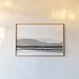 Marbled Gray I by Chris Paschke. shown as a paper print in a natural frame. Available as a archival giclee rolled canvas, fine art paper, or poster print. SKU 71868i.