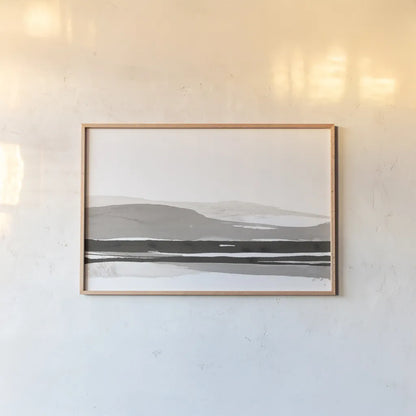 Marbled Gray I by Chris Paschke. shown as a paper print in a natural frame. Available as a archival giclee rolled canvas, fine art paper, or poster print. SKU 71868i.