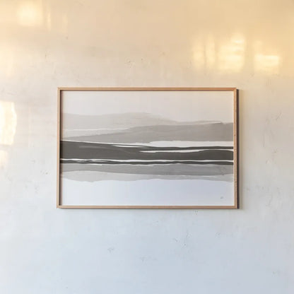 Marbled Gray II by Chris Paschke. shown as a paper print in a natural frame. Available as a archival giclee rolled canvas, fine art paper, or poster print. SKU 71869i.