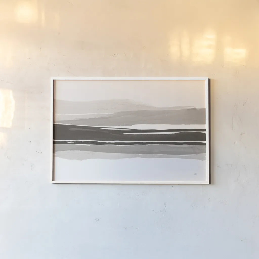 Marbled Gray II by Chris Paschke. shown as a paper print in a white frame. Available as a archival giclee rolled canvas, fine art paper, or poster print. SKU 71869i.