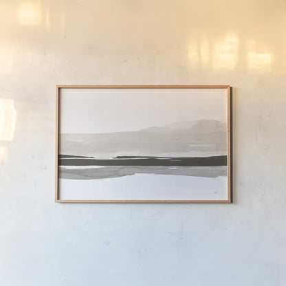 Marbled Gray III by Chris Paschke. shown as a paper print in a natural frame. Available as a archival giclee rolled canvas, fine art paper, or poster print. SKU 71870i.