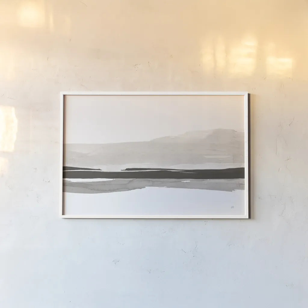 Marbled Gray III by Chris Paschke. shown as a paper print in a white frame. Available as a archival giclee rolled canvas, fine art paper, or poster print. SKU 71870i.