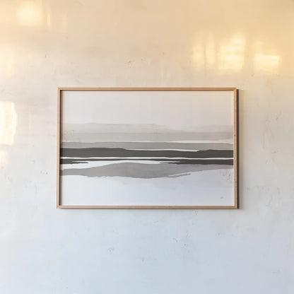 Marbled Gray IV by Chris Paschke. shown as a paper print in a natural frame. Available as a archival giclee rolled canvas, fine art paper, or poster print. SKU 71871i.