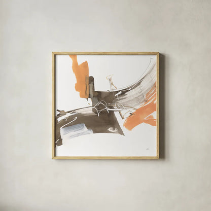 Melody I by Chris Paschke. Shown in a natural wood glass frame for a timeless modern aesthetic. Available as an archival giclee rolled canvas, fine art paper, or poster print. SKU 73095a.