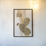 Metallic Texture Tall I by Chris Paschke. shown as a paper print in a black flame. Available as a archival giclee rolled canvas, fine art paper, or poster print. SKU 94776h.