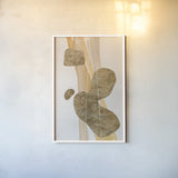Metallic Texture Tall I by Chris Paschke. shown as a paper print in a white frame. Available as a archival giclee rolled canvas, fine art paper, or poster print. SKU 94776h.