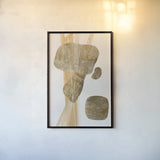 Metallic Texture Tall II by Chris Paschke. shown as a paper print in a black flame. Available as a archival giclee rolled canvas, fine art paper, or poster print. SKU 94777h.