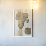 Metallic Texture Tall II by Chris Paschke. shown as a paper print in a white frame. Available as a archival giclee rolled canvas, fine art paper, or poster print. SKU 94777h.