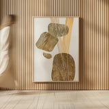 Metallic Texture Tall III by Chris Paschke. shown as over sized large wall art. Available as an archival giclee rolled canvas, fine art paper, or poster print. SKU 94778h.