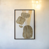 Metallic Texture Tall III by Chris Paschke. shown as a paper print in a black flame. Available as a archival giclee rolled canvas, fine art paper, or poster print. SKU 94778h.