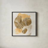 Metallic Textures I by Chris Paschke. Shown in a sleek black glass frame for a contemporary gallery look. Available as an archival giclee rolled canvas, fine art paper, or poster print. SKU 94780a.