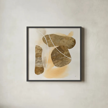 Metallic Textures IV by Chris Paschke. Shown in a sleek black glass frame for a contemporary gallery look. Available as an archival giclee rolled canvas, fine art paper, or poster print. SKU 94783a.