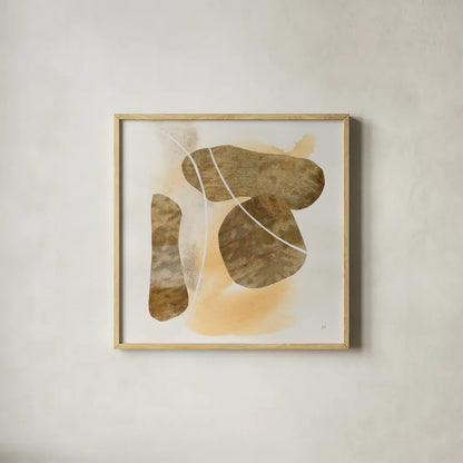 Metallic Textures IV by Chris Paschke. Shown in a natural wood glass frame for a timeless modern aesthetic. Available as an archival giclee rolled canvas, fine art paper, or poster print. SKU 94783a.